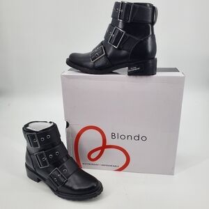 Blondo waterproof Camila B6727 moto leather bootie women's size 6 new
